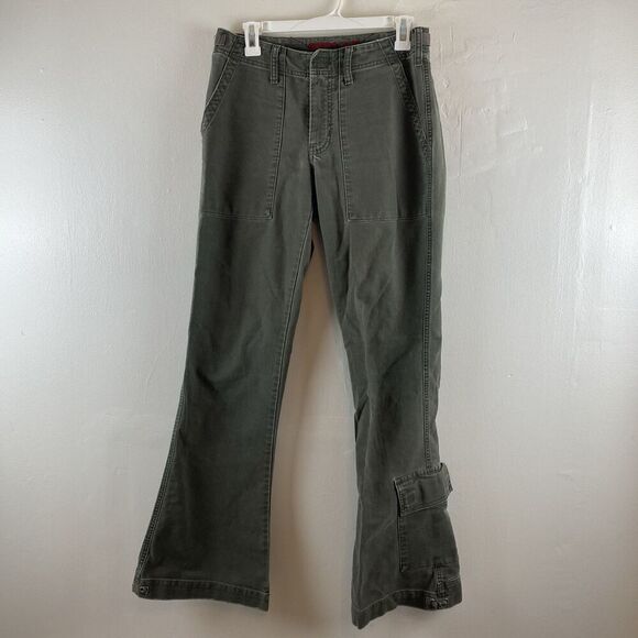 Abercrombie & Fitch Olive Boot Cut Pants - Picture 2 of 16
